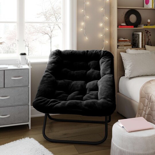 Emma and Oliver Aisling Oversized Folding Saucer Chair for Dorm Emma and Oliver Aisling Oversized Folding Saucer Chair for Dorm